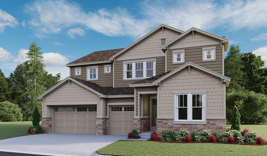 Exterior E of the Dayton floor plan
