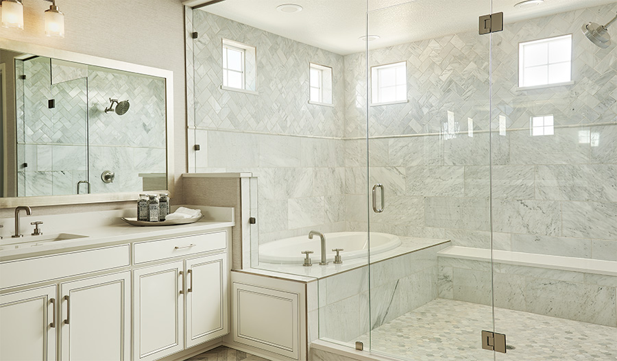 Owner's bathroom of the Harmon plan in Colliers Hill