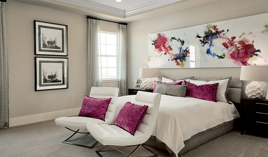 Owner's bedroom of the Harmon plan in Colliers Hill