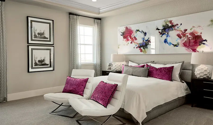 Owner's bedroom of the Harmon plan in Colliers Hill