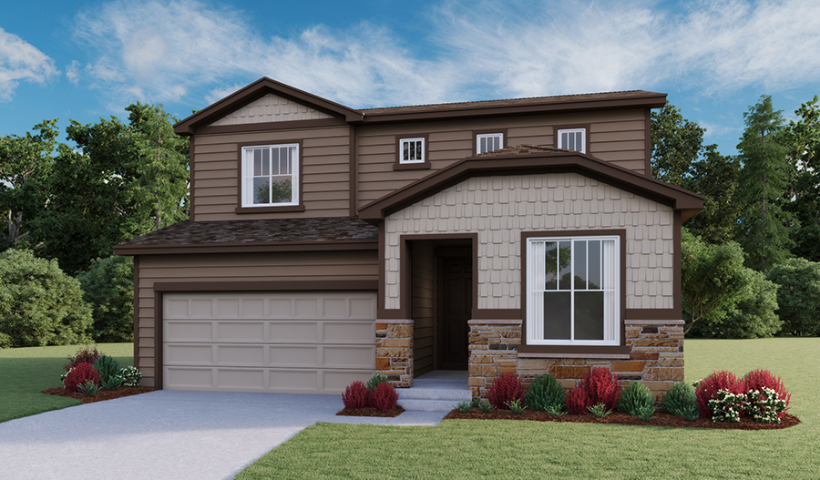 Exterior B of the Citrine floor plan