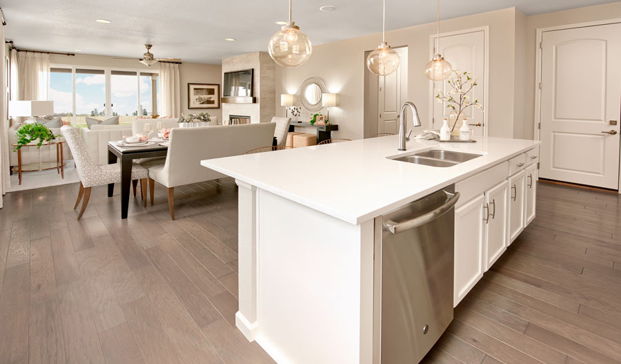 Great room of the Alexandrite plan in Denver