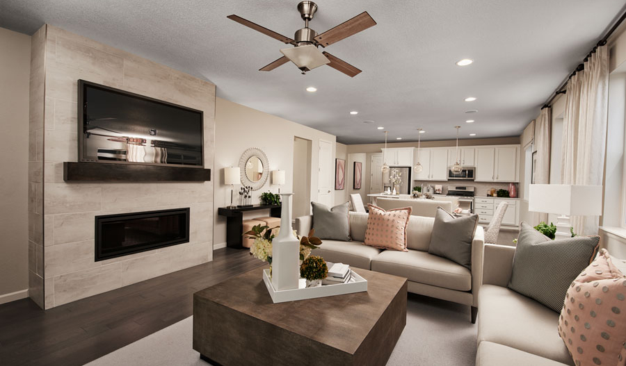 Image of Alexandrite plan great room at Seasons at Crestview Hills in Pueblo, Colorado