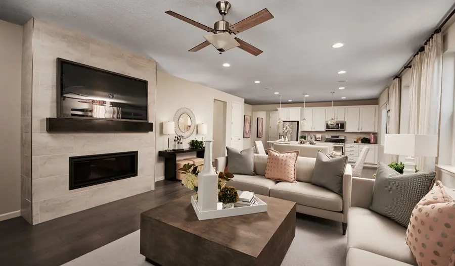 Great room of the Alexandrite plan in Denver