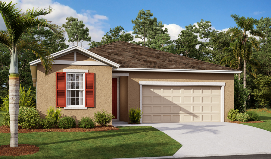 Exterior A of the Emerald floor plan