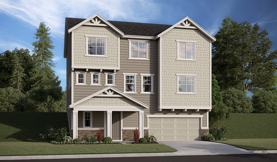 Elevation B of the Sybil floor plan