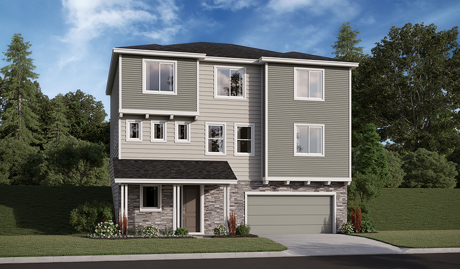 Elevation C of the Sybil floor plan