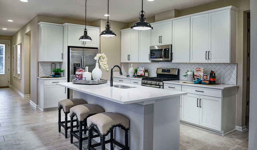 Kitchen of the Jasper plan in GreyHawk in JAX