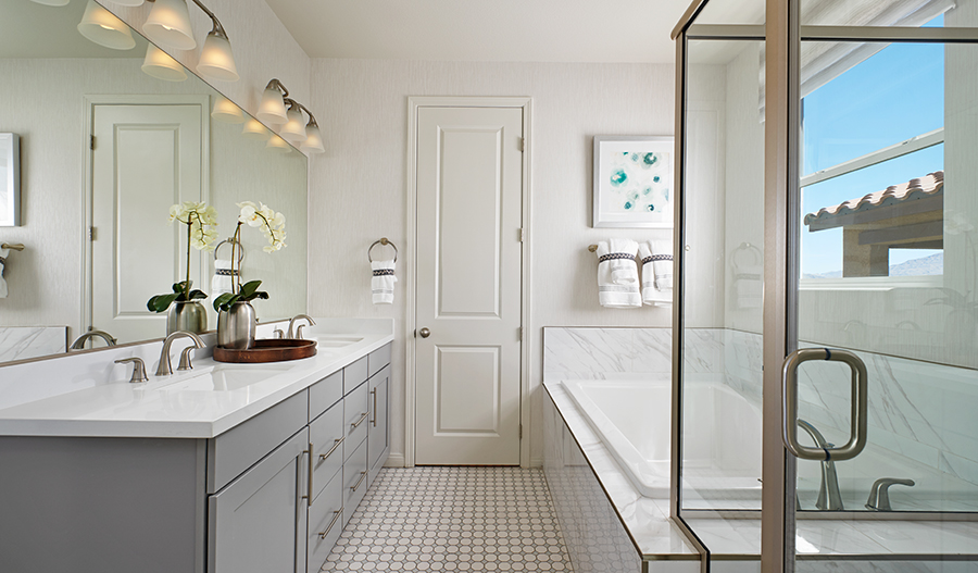 Owner's bathroom of the Elaine floor plan in LV