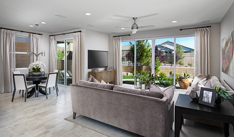 Great room of the Evan plan in Las Vegas