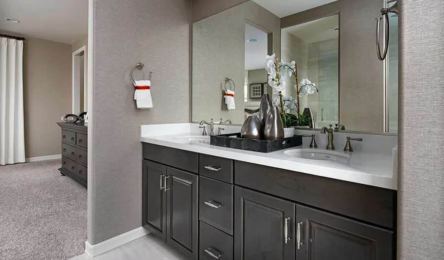 Owner's bathroom of the Everette plan in Skye Knoll in LV