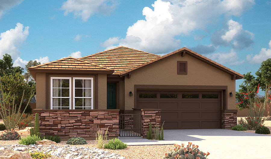 Exterior C of the Emerald floor plan