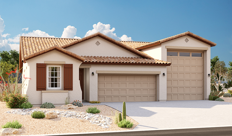 Exterior A of the Pewter floor plan