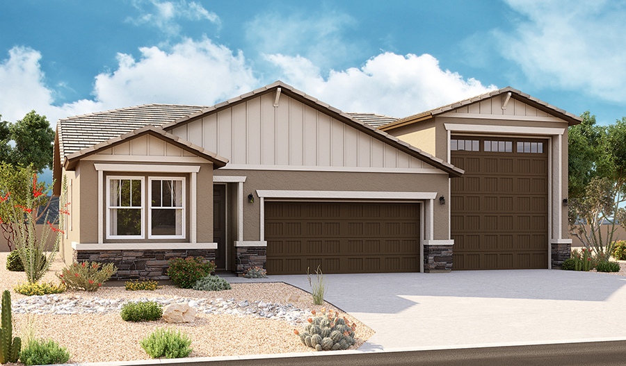 Exterior B of the Pewter floor plan
