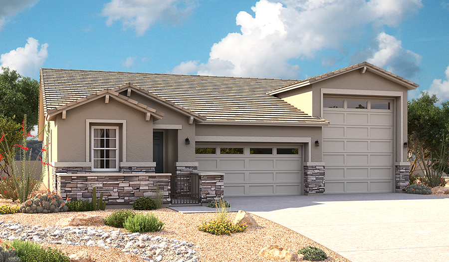 Exterior C of the Pewter floor plan