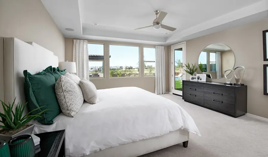 The Harley Owner's bedroom of the Harley plan in PHX