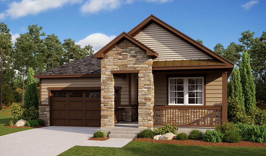 The Farmington - Elevation D Exterior D of the Farmington floor plan