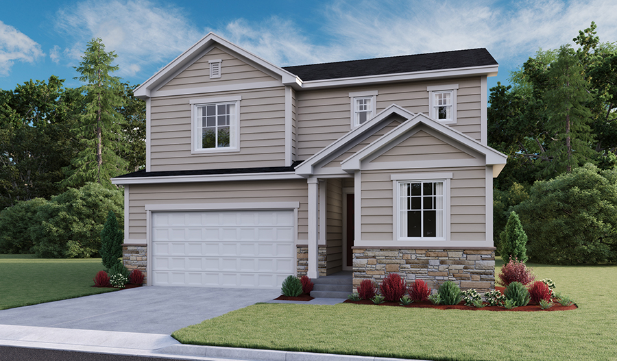 Moonstone floor plan at Hidden Springs Richmond American Homes