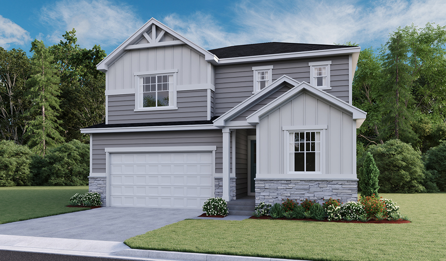 Exterior D of the Moonstone floor plan