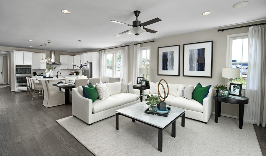 The Arlington Great room of the Arlington floor plan