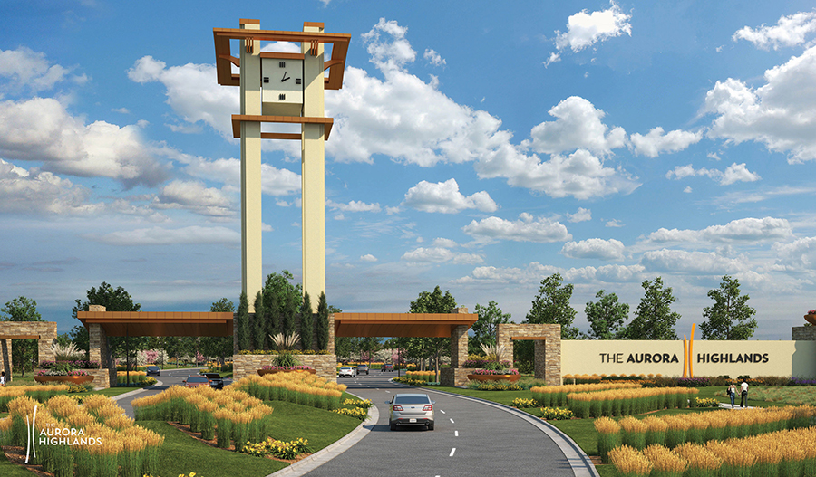 Monument of Aurora Highlands in daytime