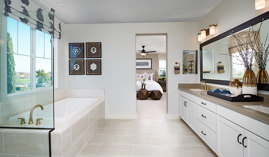 The Andrea Owner's bathroom of the Andrea plan in NCA