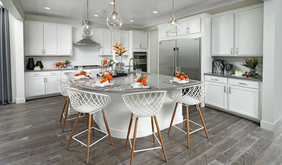 Kitchen of the Hemingway plan in Wildflower