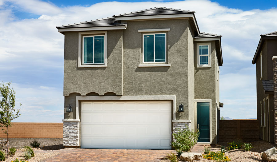 Exterior of the Boxwood plan in Sierra Cliffs in LV