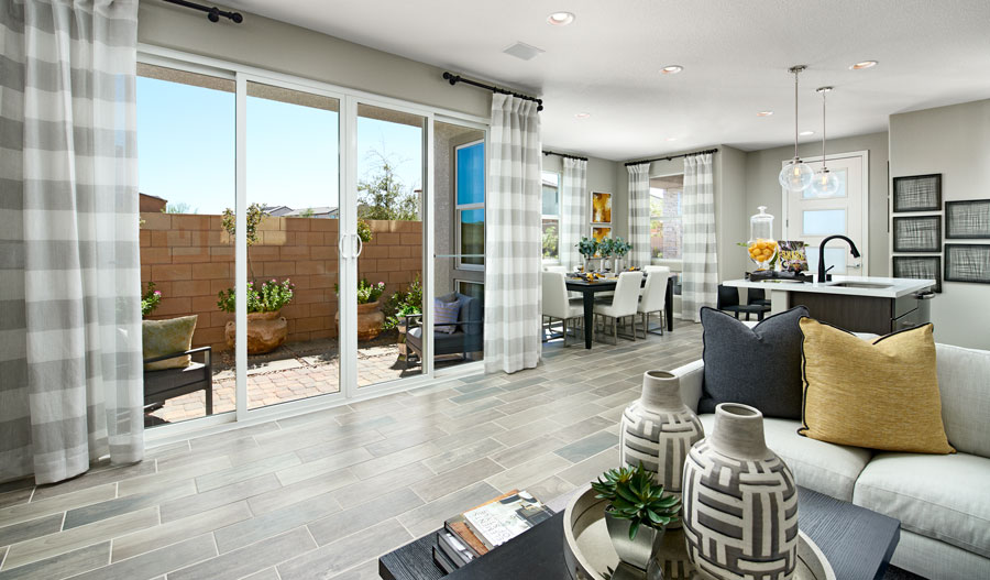 Family room of the Chicago plan in LV