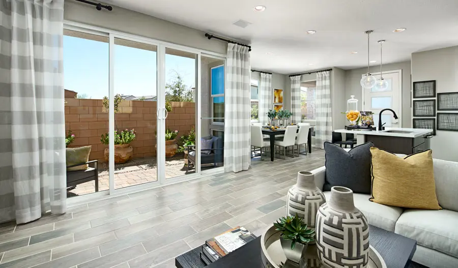 Family room of the Chicago plan in LV