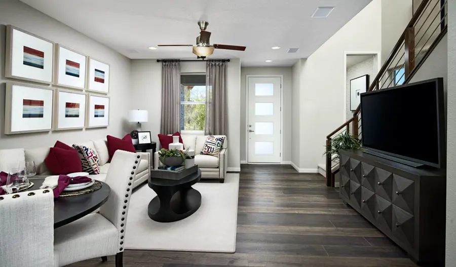 Family room of the Boston plan in LV