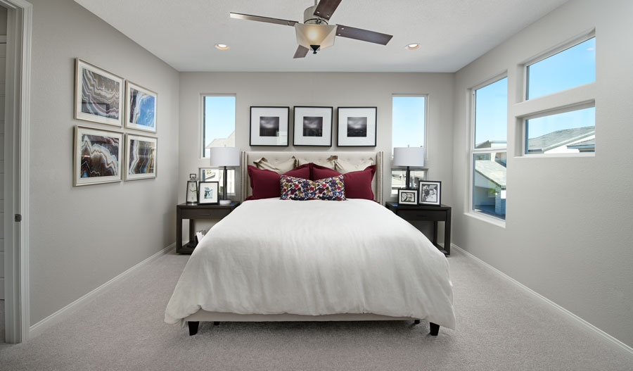 Owner's bedroom of the Boston plan in LV