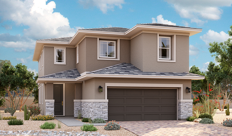 Exterior B of the Cottonwood floor plan
