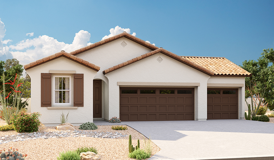 Exterior A of the Emerald floor plan