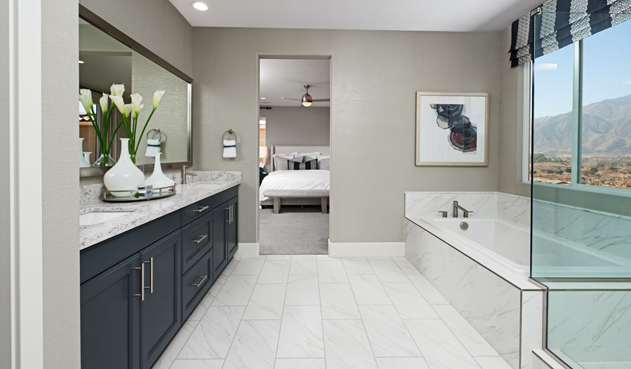 The Andrea Owner's bathroom of the Andrea plan in Inland Empire