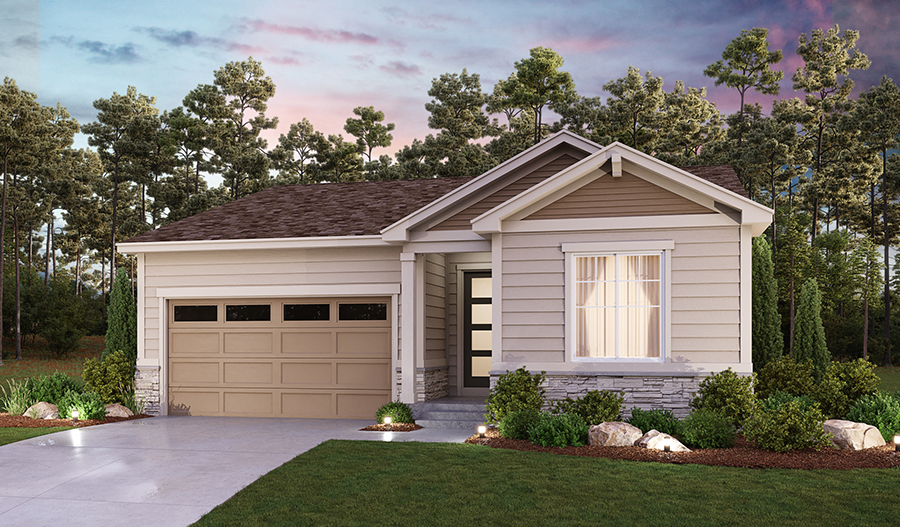 The Amethyst - Elevation A Exterior A of the Amethyst floor plan