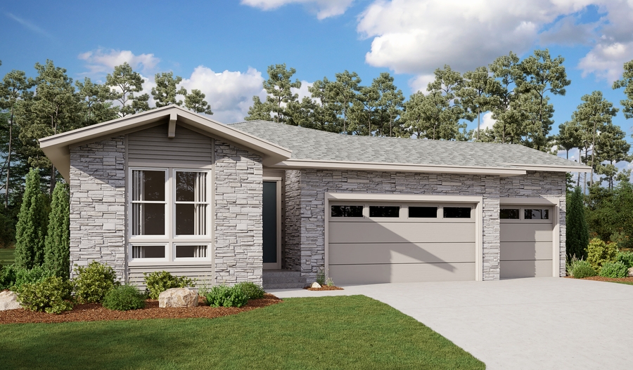 Exterior D of the Alexandrite floor plan