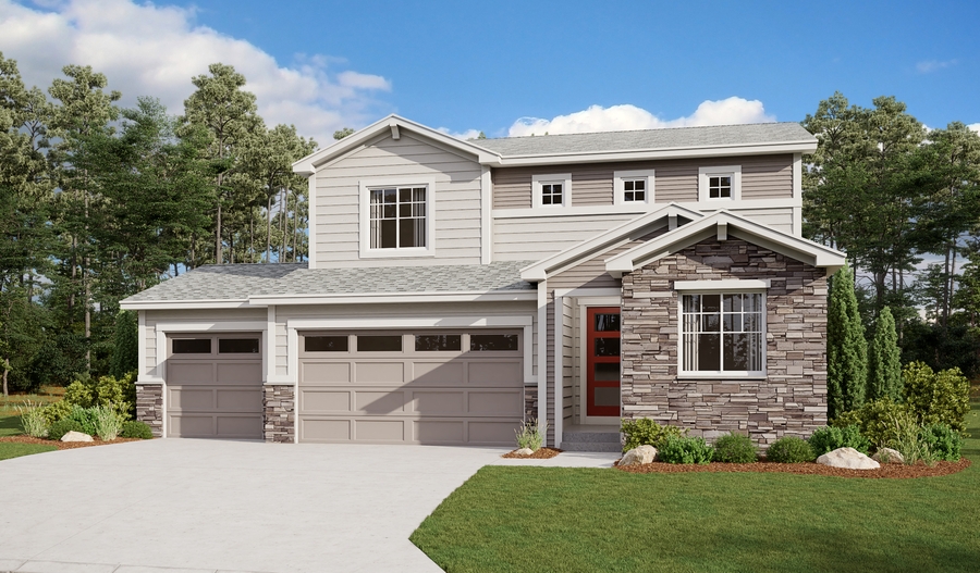 Exterior A of the Citrine floor plan