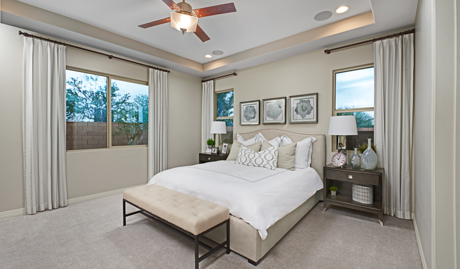 Owner's bedroom of the Townsend plan in Tucson