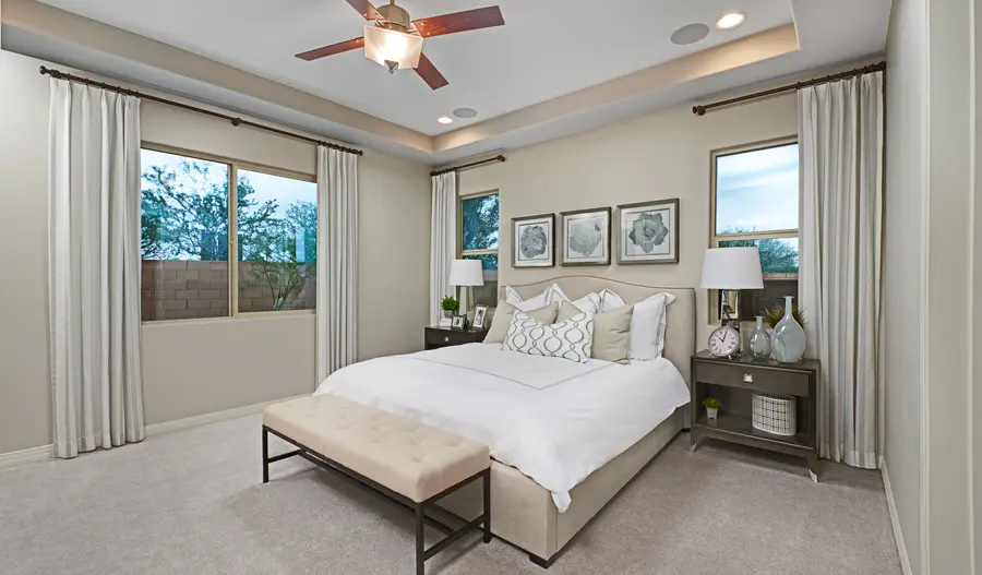 Owner's bedroom of the Townsend plan in Tucson
