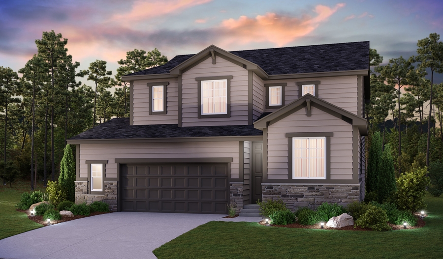 Fleming floor plan at Pierson Park Richmond American Homes