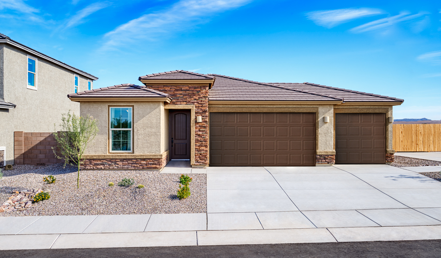 Exterior of the Sapphire plan in Gladden Farms