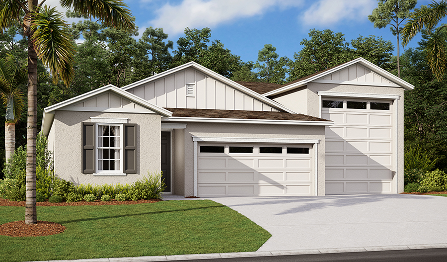 Exterior B of the Pewter floor plan