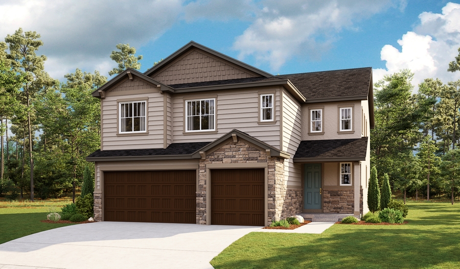 Exterior C of the Yorktown floor plan