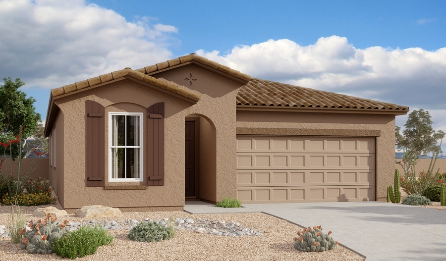 Exterior A of the Sapphire floor plan