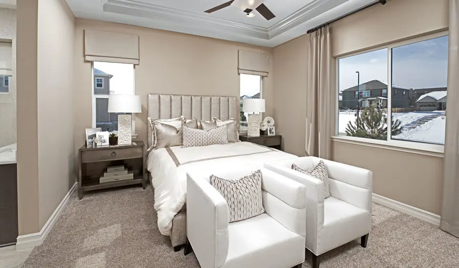Owner's bedroom of the Pinecrest in Crystal Valley