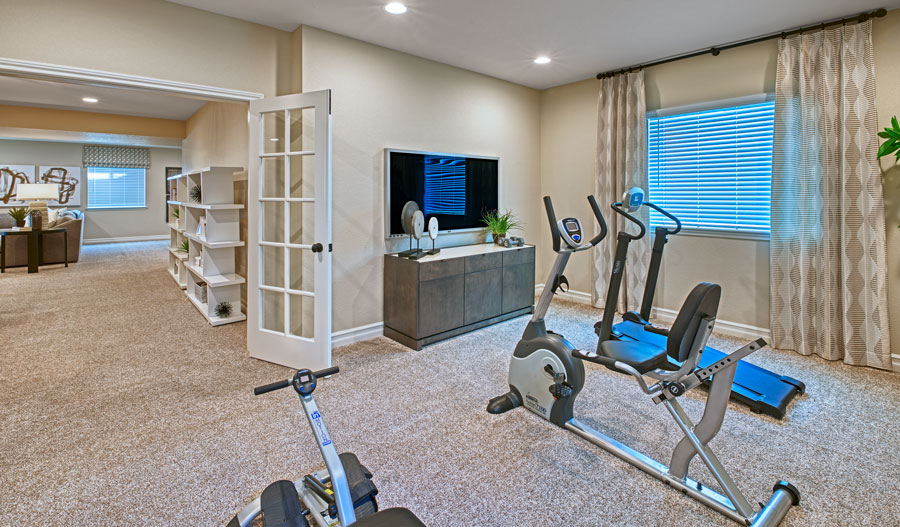 Workout Room Work out room of the Pinecrest plan in Crystal Valley