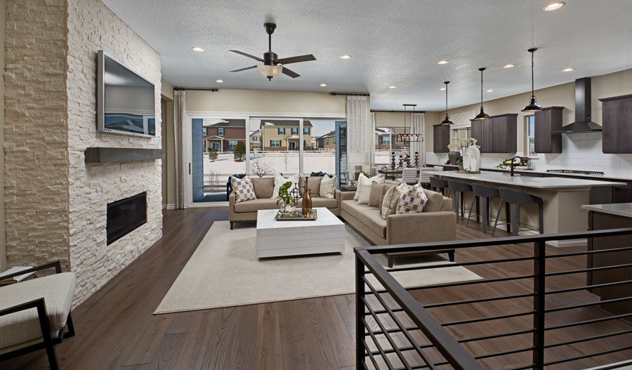 Great Room Great room of the Pinecrest plan in DEN