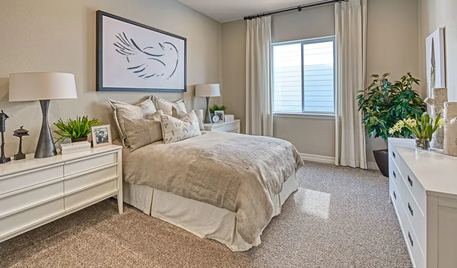 Guest bedroom of the Pinecrest plan in Denver