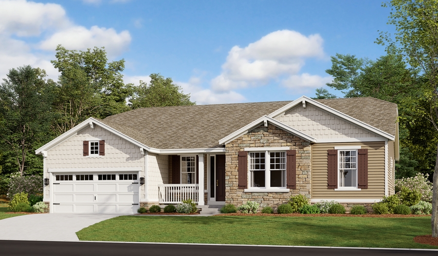 Exterior D of the Melody floor plan
